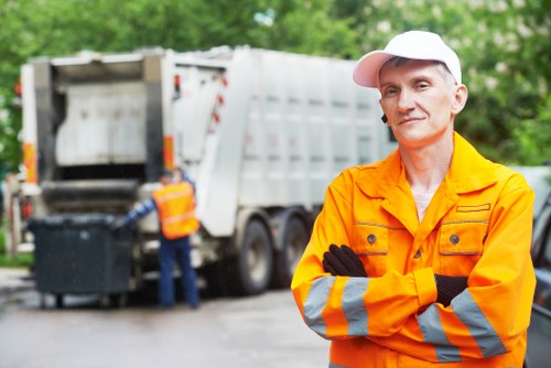 Business waste collection truck in Charlton